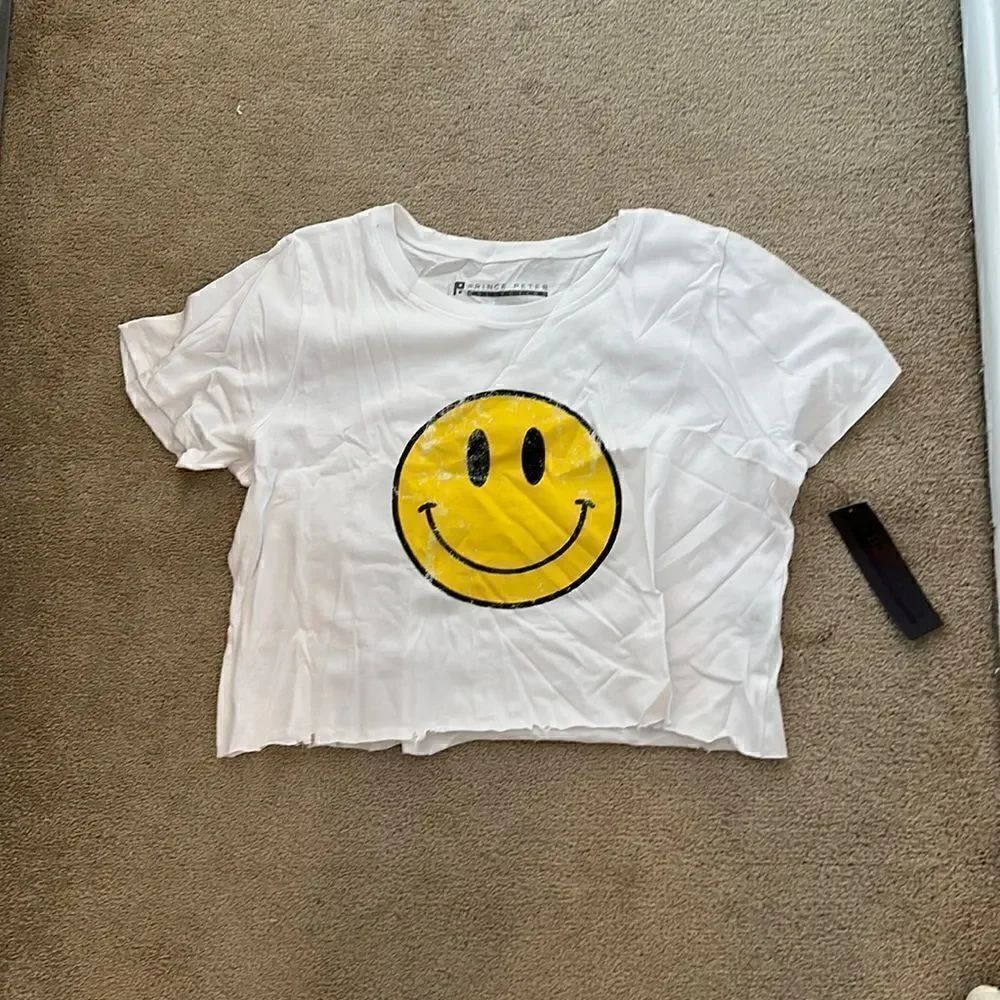 NWT PRINCE PETER smiley Tee large